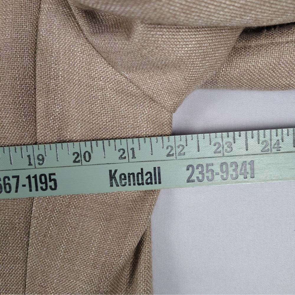 Lauren Ralph Lauren 42L Mens Sport Coat Tan Linen Blend 2 Button Blazer Macy's - Picture 11 of 15